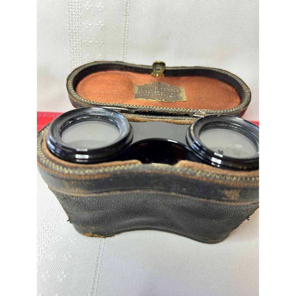 Antique Lemaire Fabt Paris Opera Glasses with Case - French Binoculars c. 1880's - Picture 15 of 16